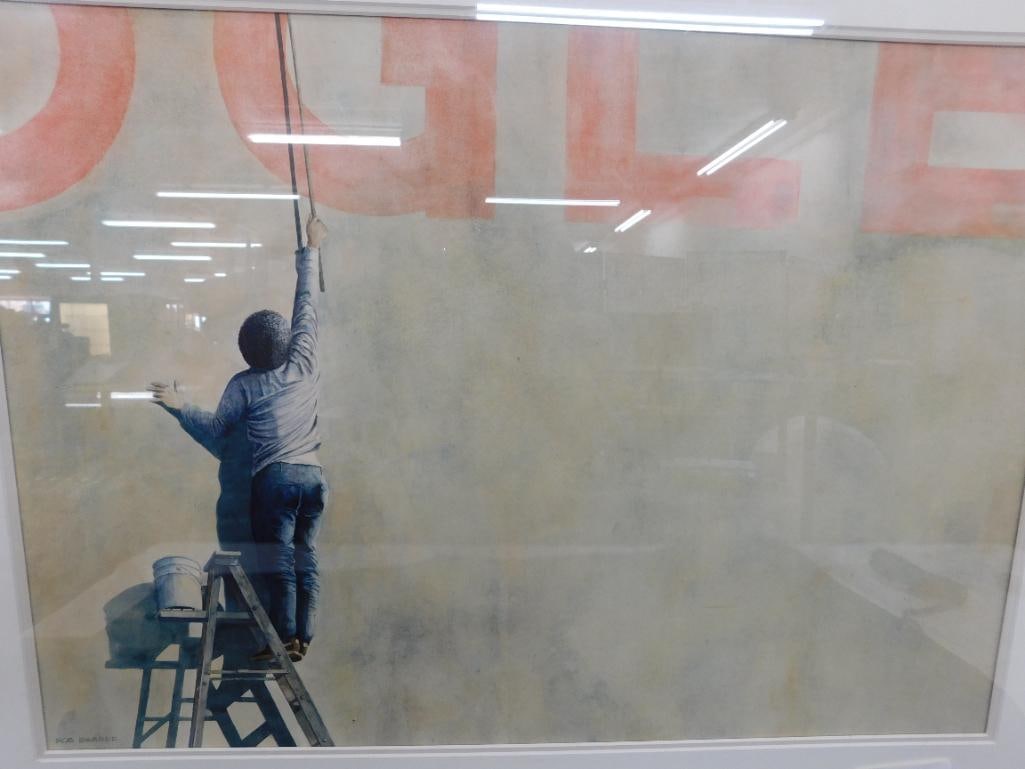 Modern Lithograph - Signed Rob Barbee - Graffiti Artist - Framed - 24.25" x 31.25" - 7