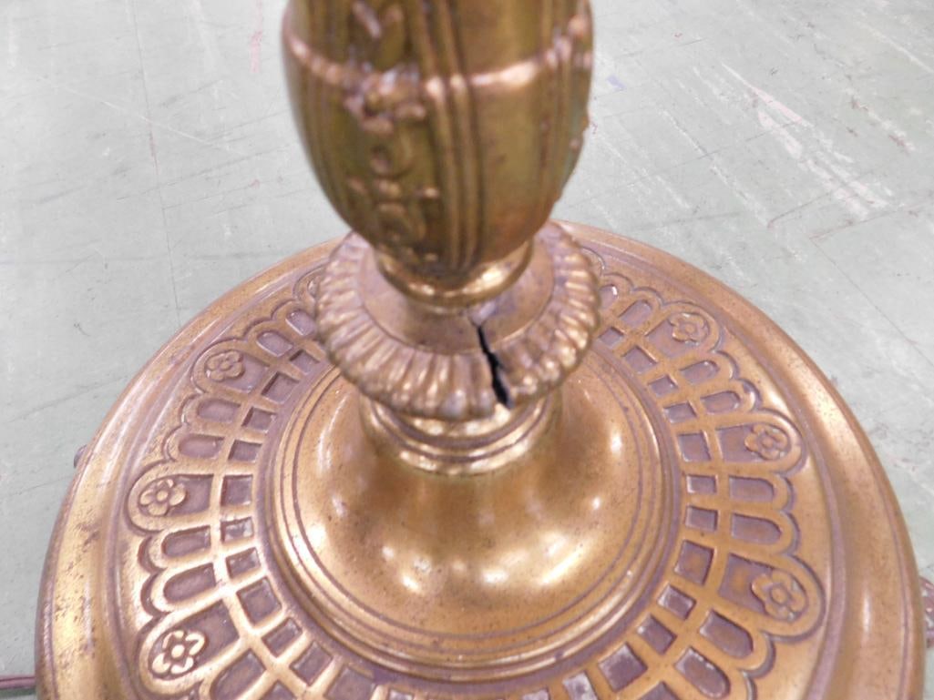 Vintage Brass Floor Lamp with Swing Out Shade - 60" x 16" - 7