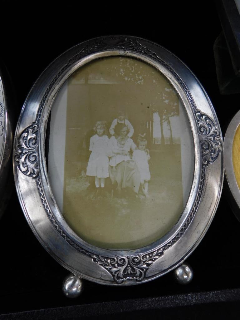 Sterling Silver - 4 Picture Frames - Weighted - 3