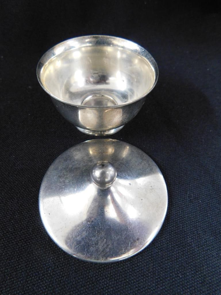 Sterling Silver - 4.75" Plate - 3.25" Plate - 1.5" Covered Bowl - 83 Grams - 7