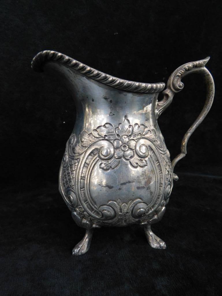 Sterling Silver - 4 Piece Coffee / Tea Set - Small and Large Pot - Sugar and Creamer - 2542 Grams - 14