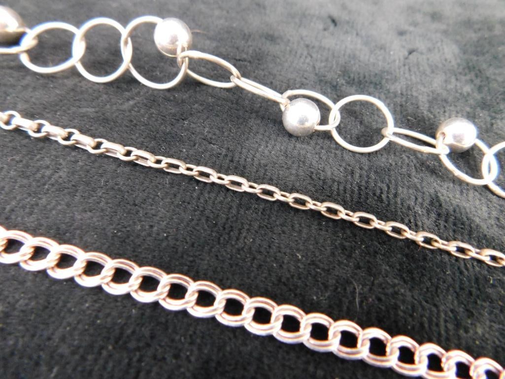 Sterling Silver - 4 Bracelets - 31.93 Grams - 3