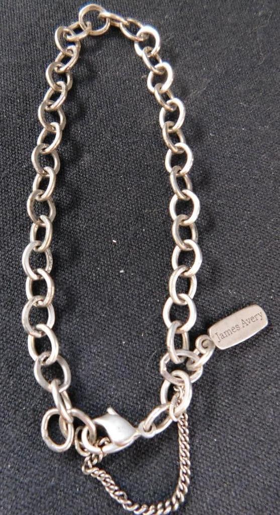 Sterling Silver - James Avery 8" Bracelet - 9.03 Grams: See Photos For Details and Condition
