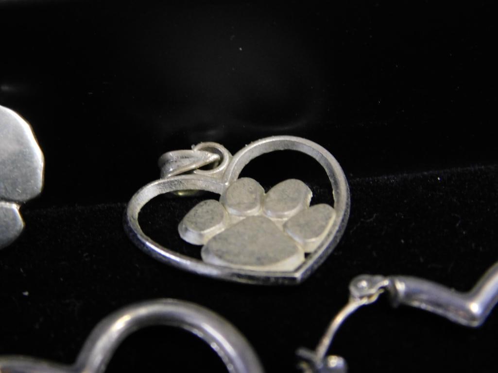 Sterling Silver - Group of Earrings and Pendants - 20 Grams TW - 3
