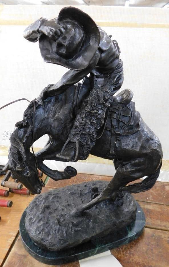 Frederic Remington - AFTER DEATH - "Rattlesnake" - L.E. 150/500 - 24" x 16" x 11": See Photos For Details and Condition 