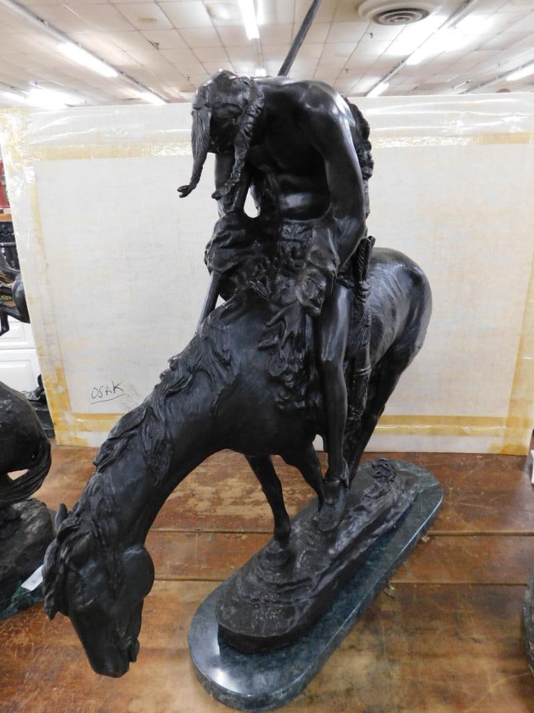 James Earl Fraser - AFTER DEATH - "End Of The Trail" - L.E. 10/300 - 32.5" x 30" x 9" - 11