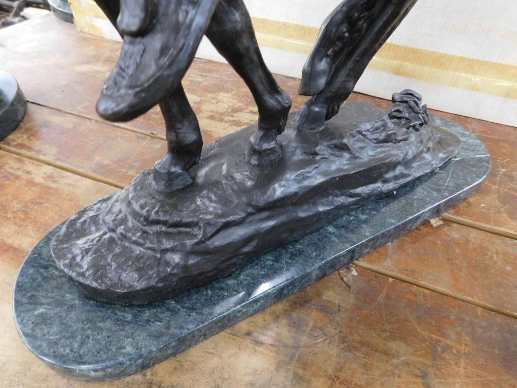 James Earl Fraser - AFTER DEATH - "End Of The Trail" - L.E. 10/300 - 32.5" x 30" x 9" - 8