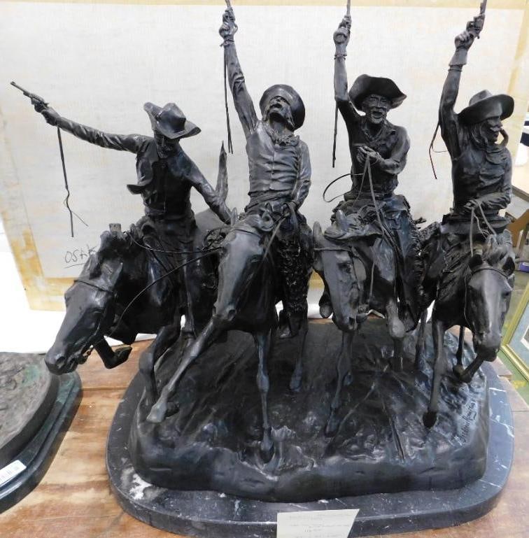 Frederic Remington - AFTER DEATH - "Off The Range" - L.E. 118/50029" x 33" x 25" (1 of 12)