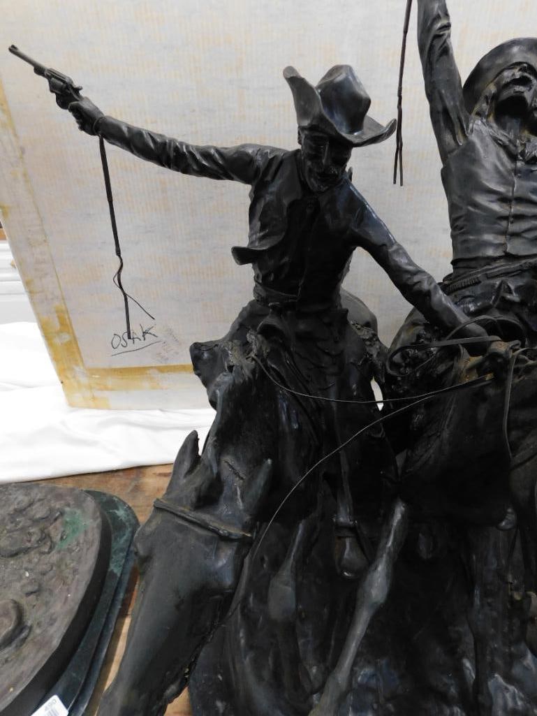 Frederic Remington - AFTER DEATH - "Off The Range" - L.E. 118/50029" x 33" x 25" - 2