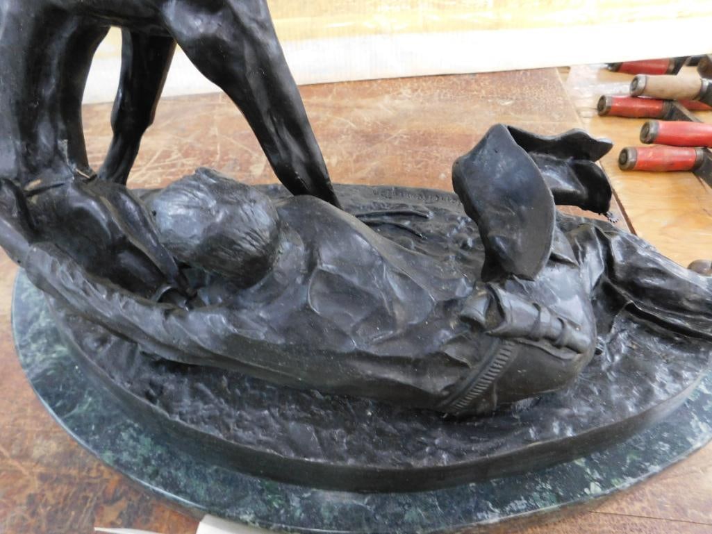 Frederic Remington - AFTER DEATH - "The Wicked Pony" - L.E. 30/500 - 22.5" x 21.5" x 10.5" - 2