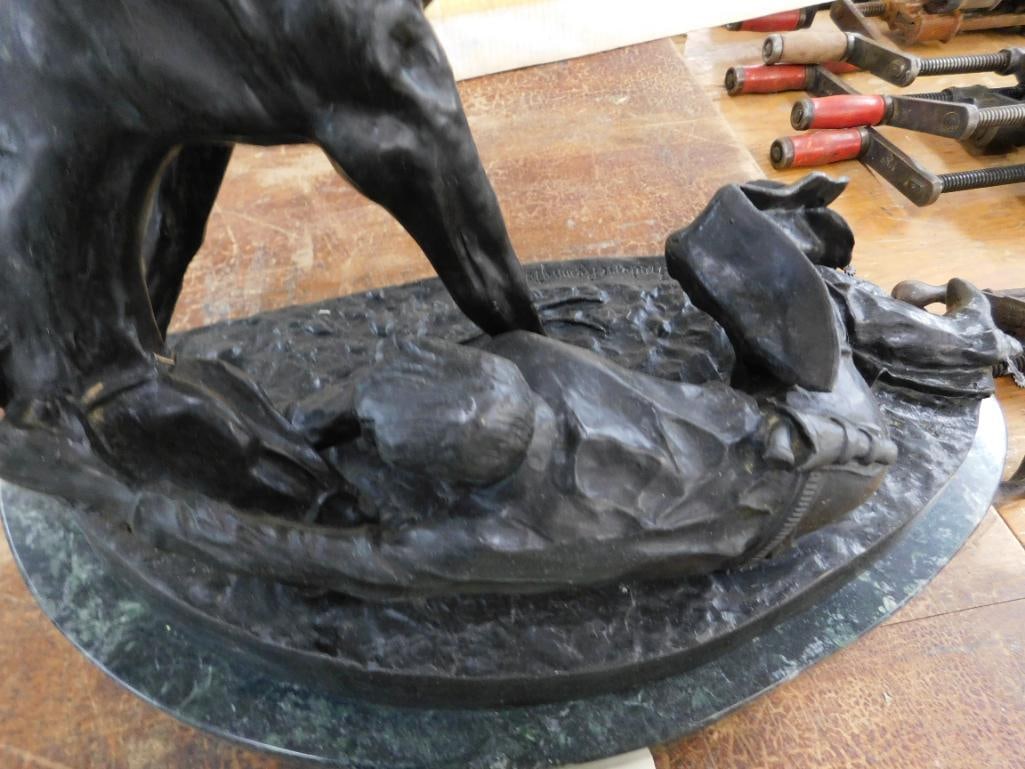 Frederic Remington - AFTER DEATH - "The Wicked Pony" - L.E. 30/500 - 22.5" x 21.5" x 10.5" - 7