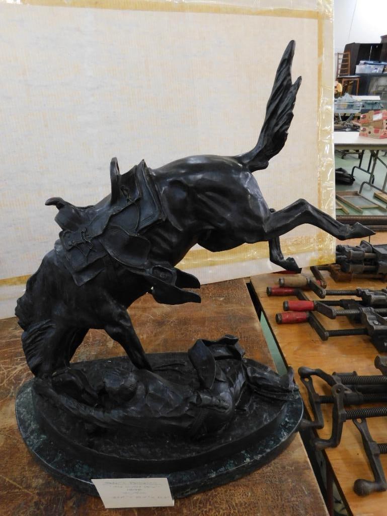 Frederic Remington - AFTER DEATH - "The Wicked Pony" - L.E. 30/500 - 22.5" x 21.5" x 10.5" - 9