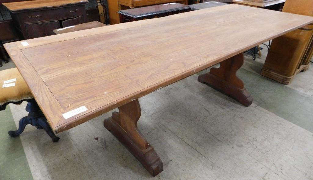Oak Dining Table - Peg Truss - 36"x 84" x 32" (1 of 7)