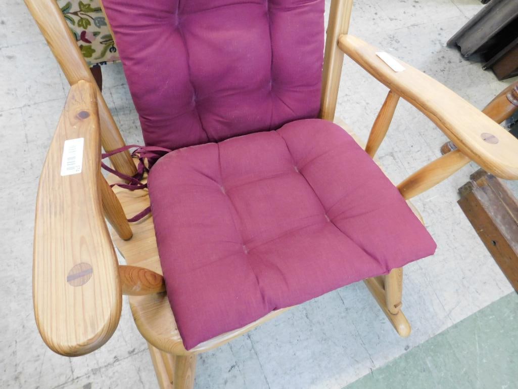 Solid Wood Rocking Chair - 42" x 28" x 35" - 3