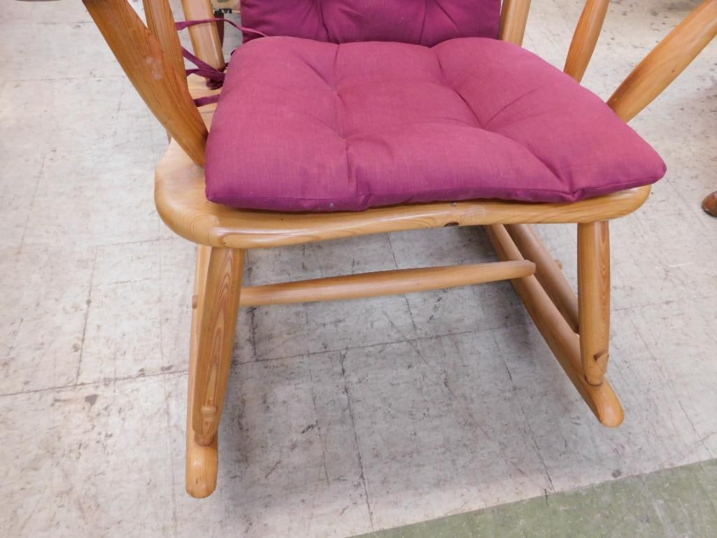 Solid Wood Rocking Chair - 42" x 28" x 35" - 5