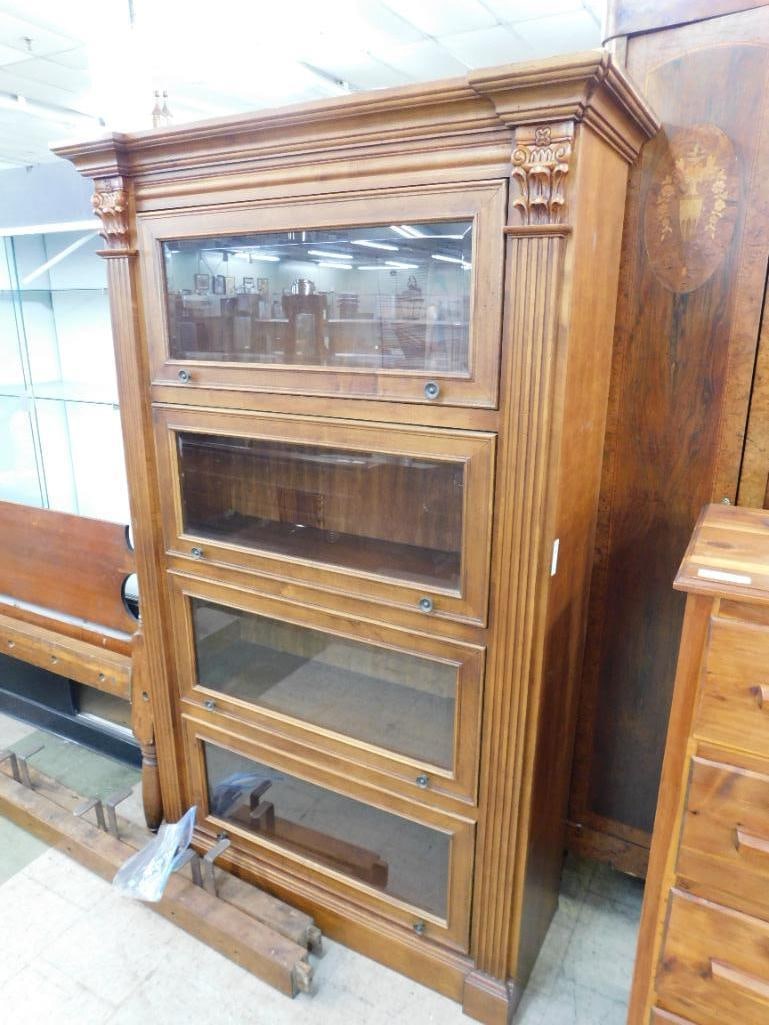 Modern 1 Piece Lawyers Bookcase - 78" x 48" x 17.5" - 8