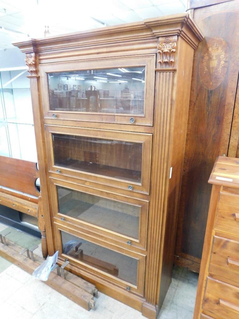 Modern 1 Piece Lawyers Bookcase - 78" x 48" x 17.5" - 9