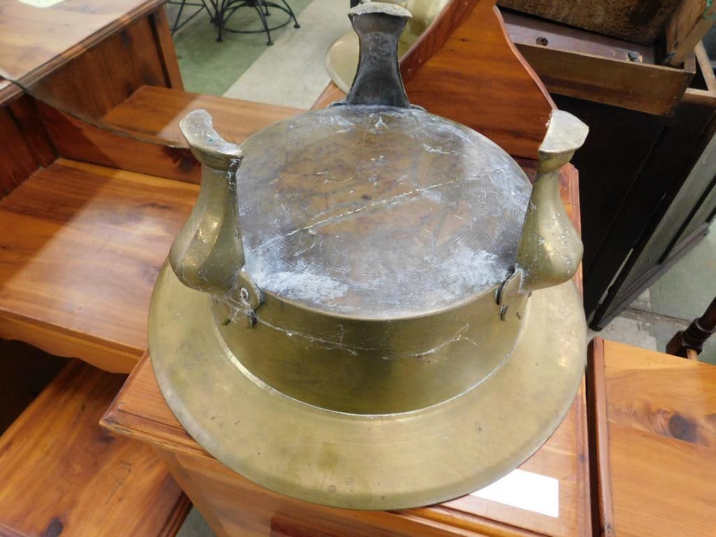 Vintage Brass 3 Legged Planter - 8" x 15" - 5