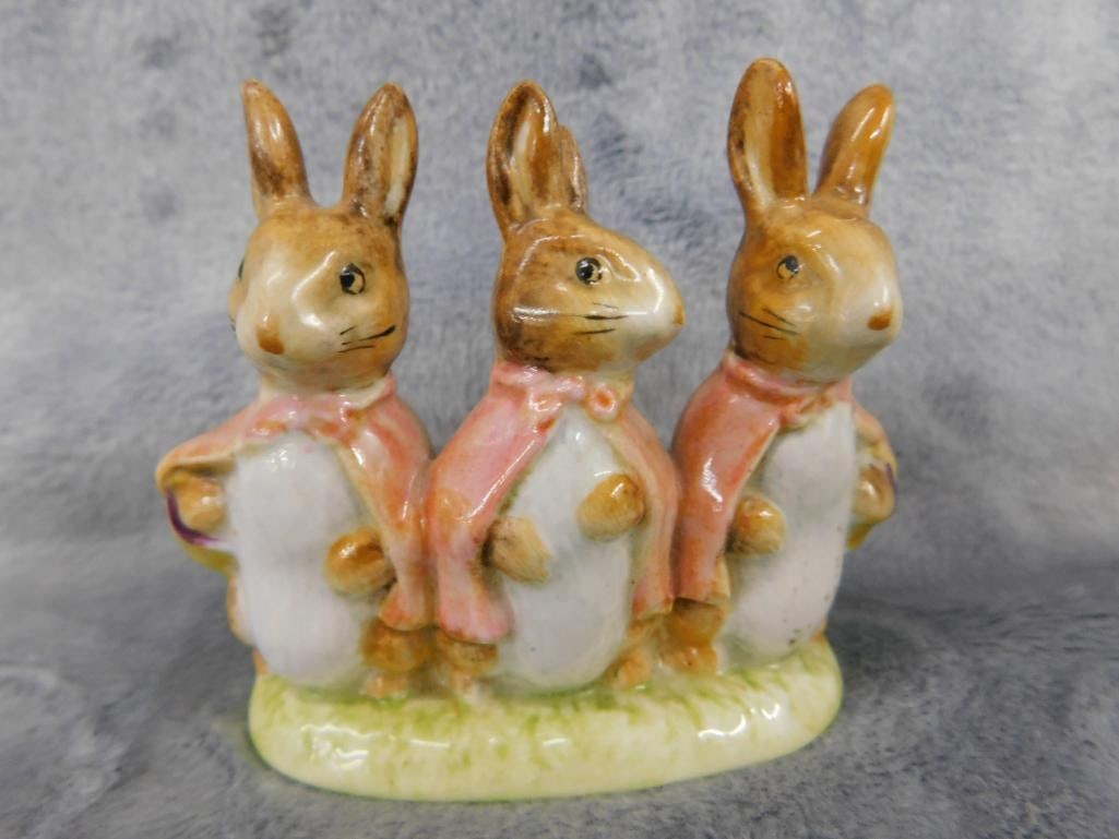 Group of 3 Beswick Beatrix Potter Figures - "Simpkin" - "Benjamin Bunny" - - 5
