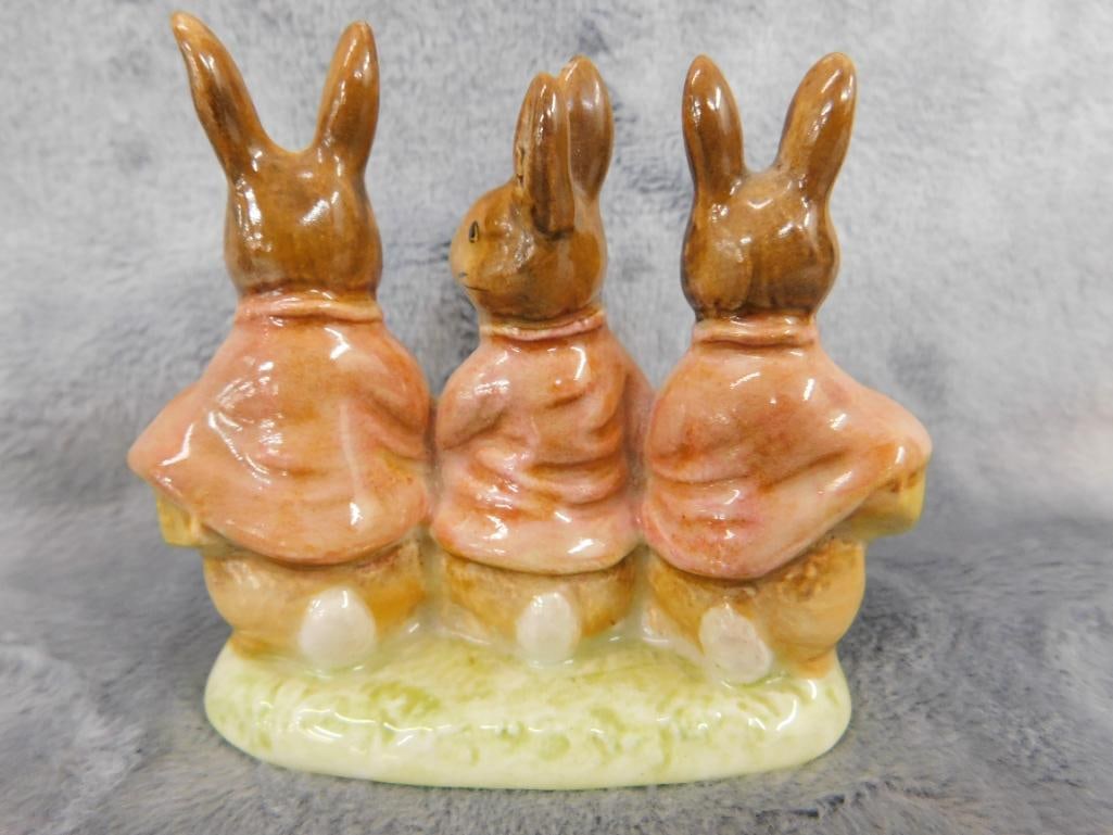 Group of 3 Beswick Beatrix Potter Figures - "Simpkin" - "Benjamin Bunny" - - 6