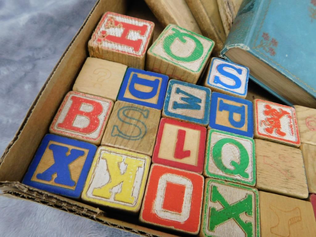 Vintage Childs Letter Blocks - Books - 2