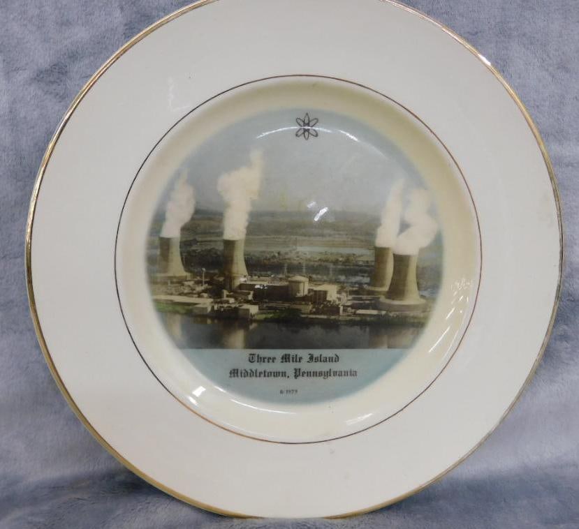 1979 10.25" Three Mile Island Nuclear Plant Collector Plate - Pre-Accident: See Photos For Condition and Details