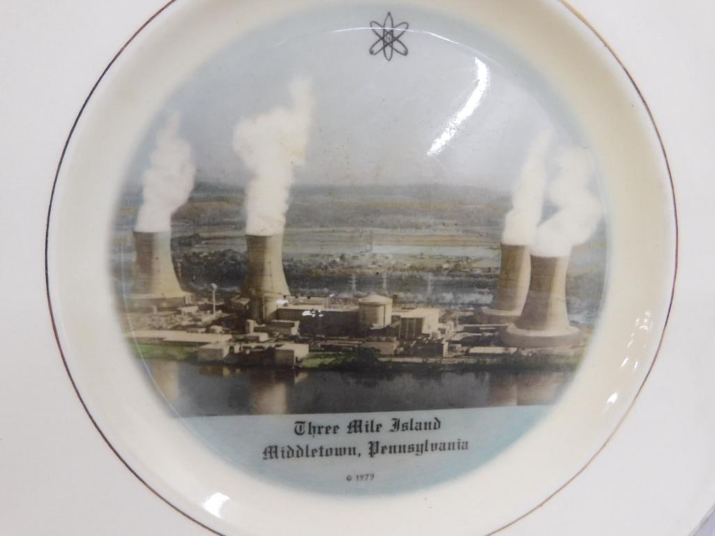 1979 10.25" Three Mile Island Nuclear Plant Collector Plate - Pre-Accident - 2