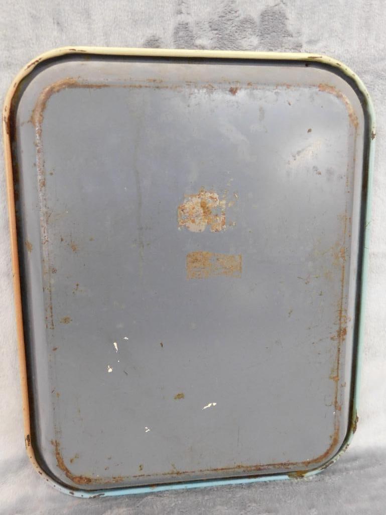 Vintage Coca Cola Metal Advertising Tray - As Is - 10.25" x 13.25" - 9