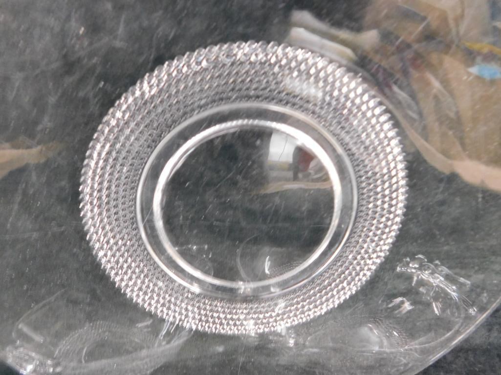 Group of 3 Duncan Miller Glass Pieces - Teardrop Pattern - 11" handled Platter - 3