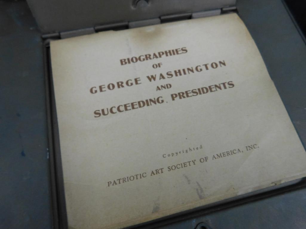 Vintage 1923-24 Metal Presidents Plaque with Booklet - 6.5" x 7.25" - 8