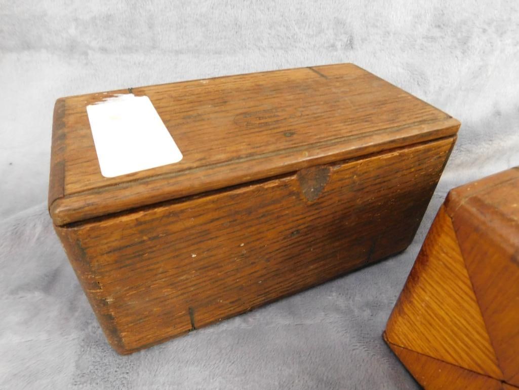 Group of 4 Multi Folding Sewing Parts Boxes - Bag of Machine Parts - Vintage Sewing Pad - 2