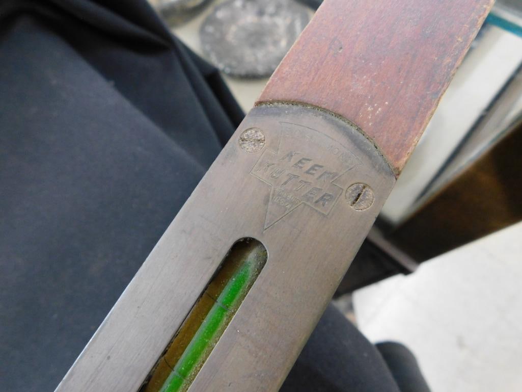 Walnut and Brass 29" Level - Keen Kutter 28" Level - 6