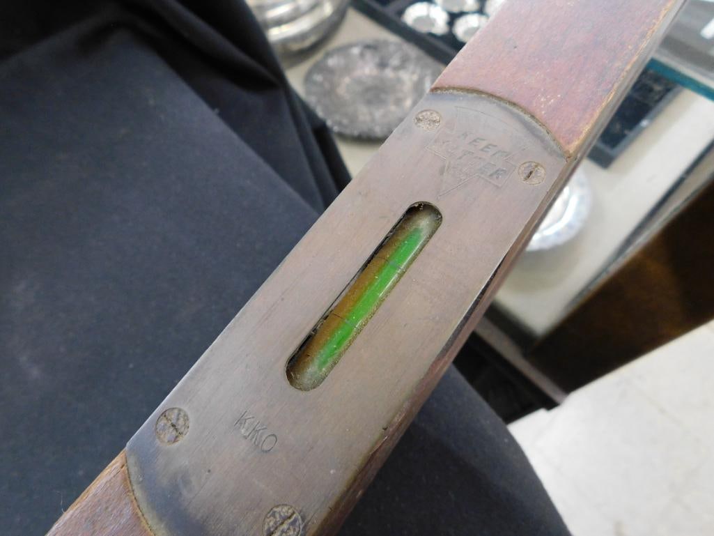 Walnut and Brass 29" Level - Keen Kutter 28" Level - 7