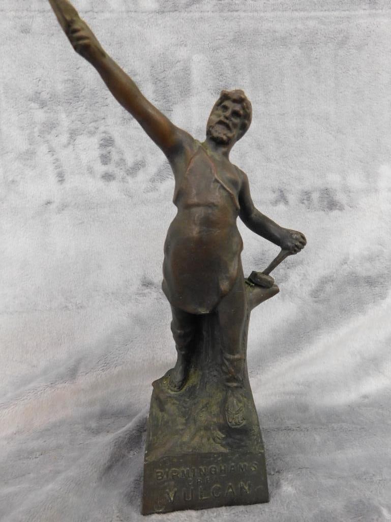 Replica Bronze Statue - "Birminghams Great Vulcan" - 10.25" x 4" x 2.75" - 11