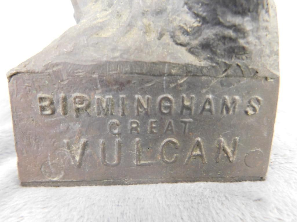 Replica Bronze Statue - "Birminghams Great Vulcan" - 10.25" x 4" x 2.75" - 5