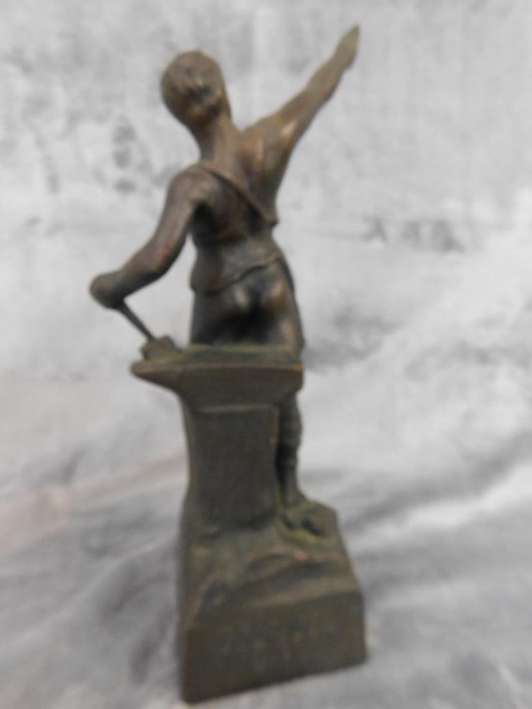 Replica Bronze Statue - "Birminghams Great Vulcan" - 10.25" x 4" x 2.75" - 7