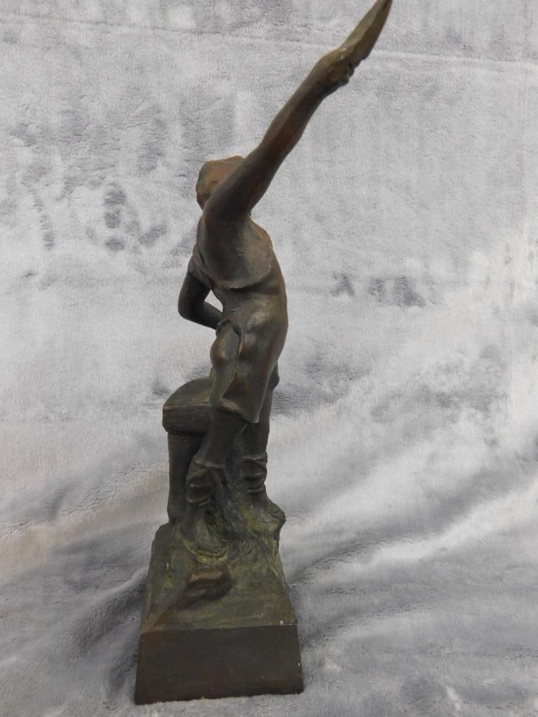 Replica Bronze Statue - "Birminghams Great Vulcan" - 10.25" x 4" x 2.75" - 9
