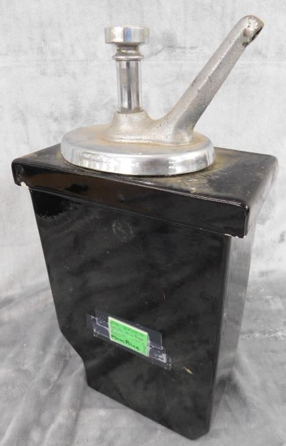 Vintage Soda Fountain Syrup Dispenser - "Chocolate" - 14" x 4.25" x 7.5": See Photos For Condition and Details