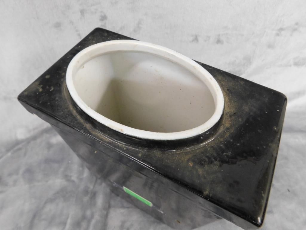 Vintage Soda Fountain Syrup Dispenser - "Chocolate" - 14" x 4.25" x 7.5" - 6
