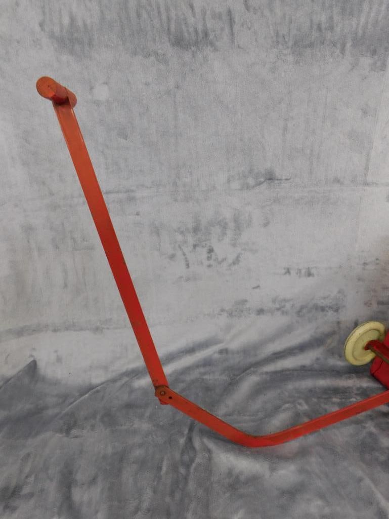 Vintage Metal "Dumpy" Pull Along Dump Trailer - 9" x 18" x 9" - 7