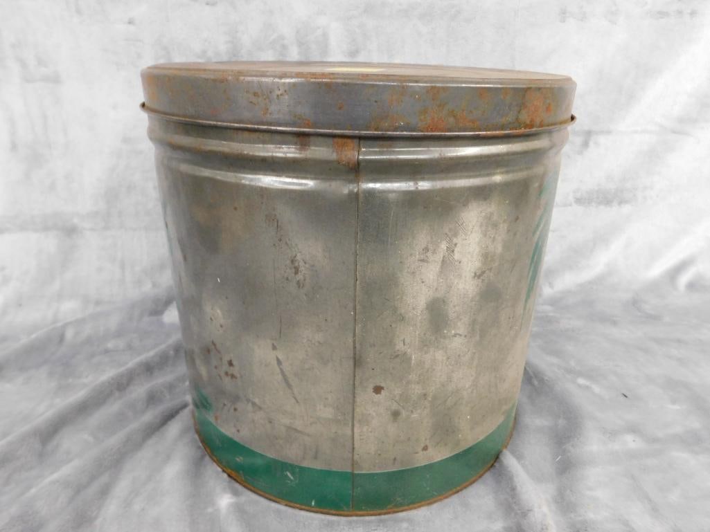 Vintage Durkees "Sweetened Coconut" Tin - 10" x 10.5" - 5