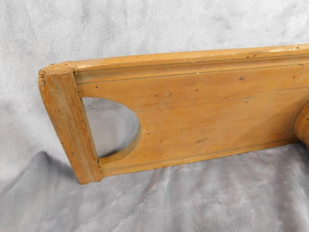 Vintage Flax Hetchel Wool Comb - 5" x 37" x 6" - 3