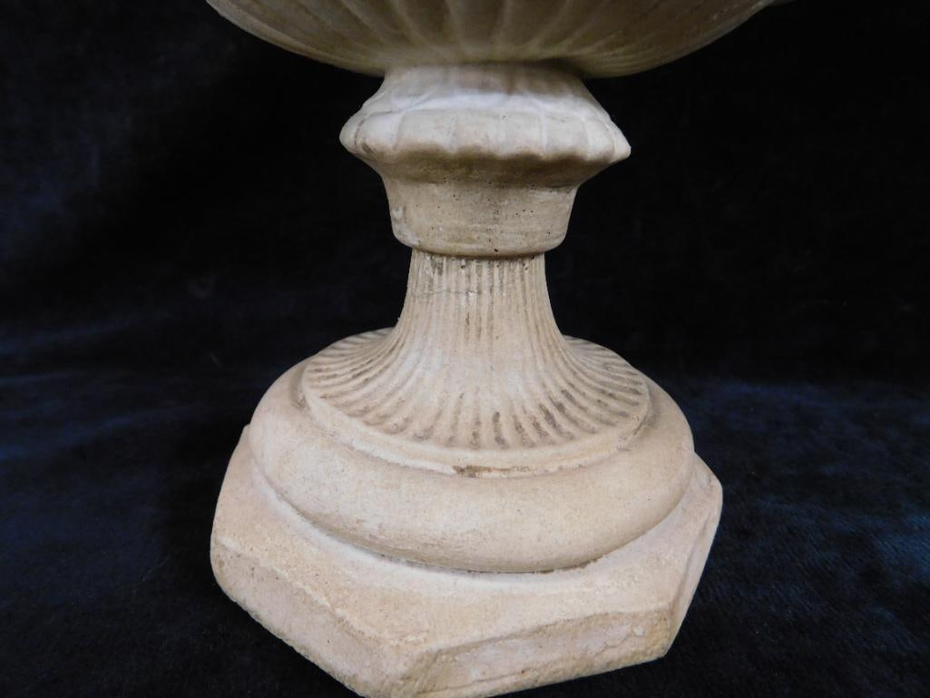 Pair of Early Stone Urns - Nudes - Each 8.5" x 5.25" - 5