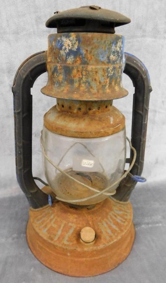 Dietz Railroad Lantern - No Handle - 13.5" x 8": See Photos For Condition and Details