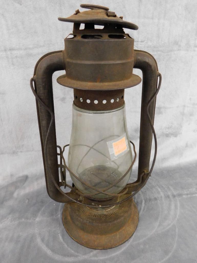 Dietz No. 2 Crescent Railroad Lantern - 15" x 8" x 6.5" - 10