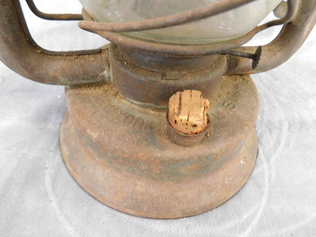 Dietz No. 2 Crescent Railroad Lantern - 15" x 8" x 6.5" - 7