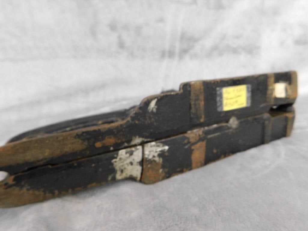 Vintage Brighton Cast Iron Figural Tobacco Cutter - 7.5" x 11" x 3" - 9