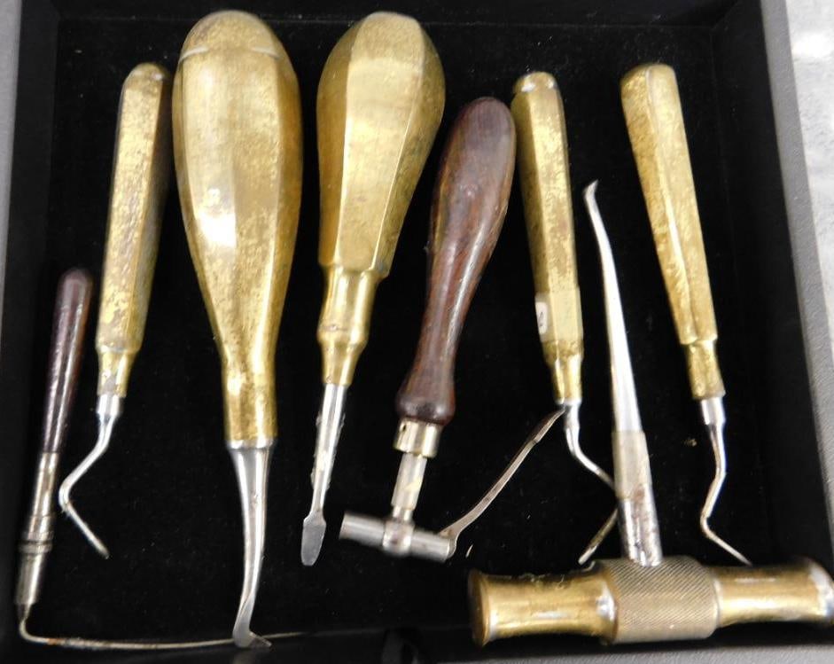 Early Metal Handled Dental Tools (1 of 8)