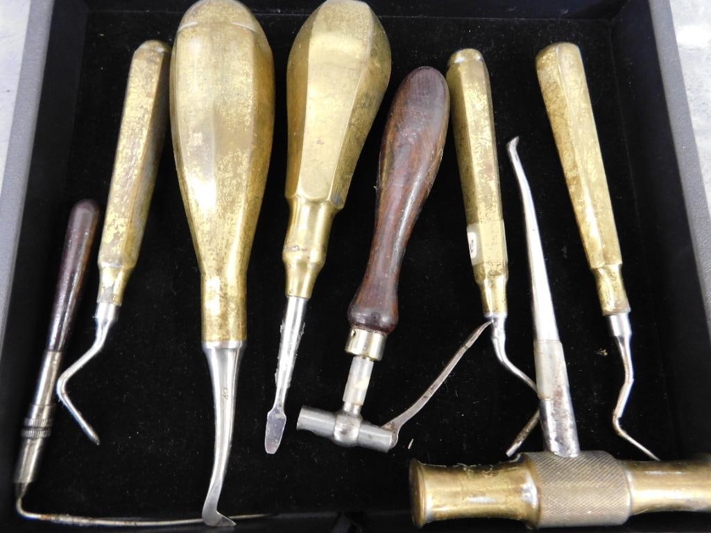 Early Metal Handled Dental Tools - 7