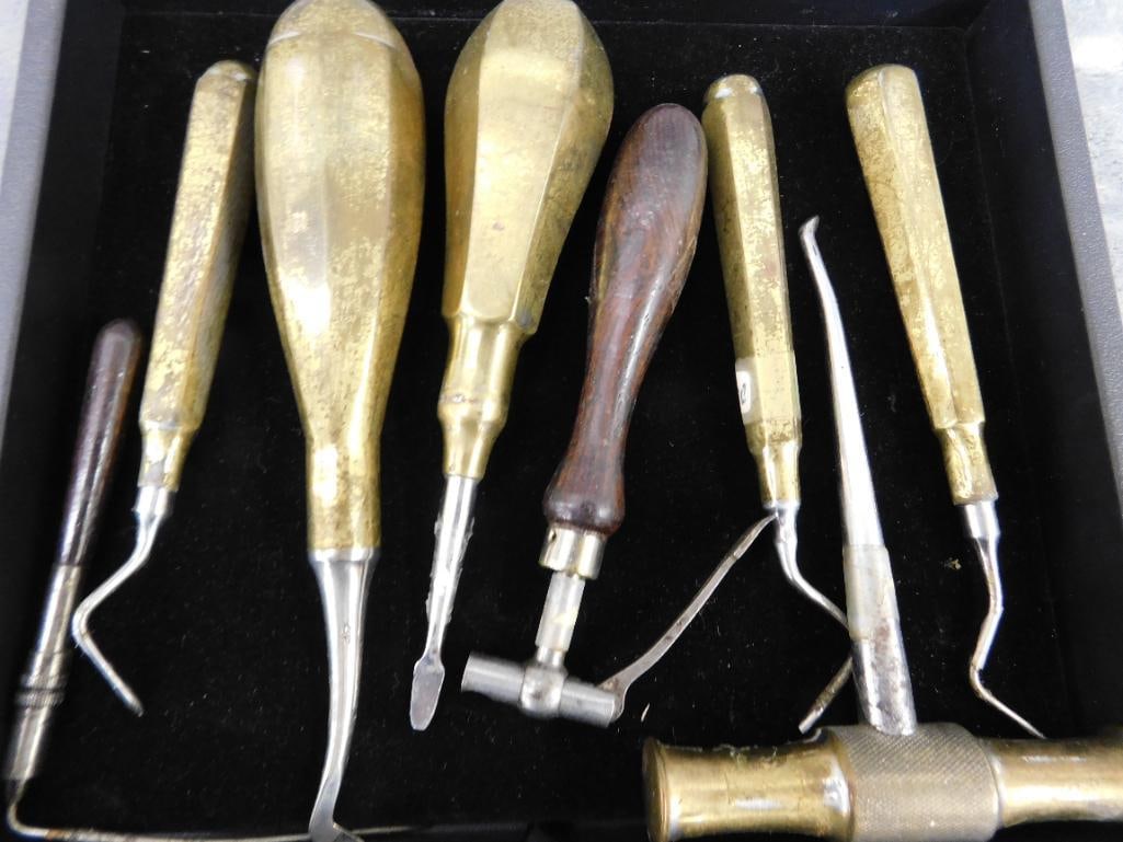 Early Metal Handled Dental Tools - 8
